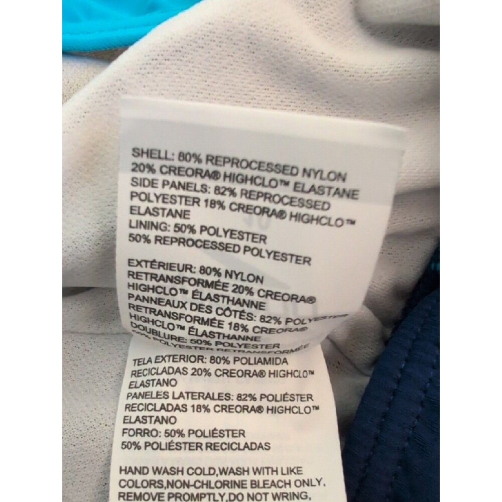 NWT Speedo Girl's Blue Swimsuit One Piece Infinity Splice Thick Strap - Size 10 - Picture 10 of 12